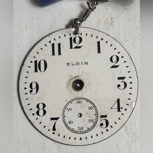 Elgin White and Black Vintage Brooch